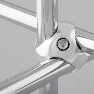 Złączka potrójna do rury chromowanej fi 25 mm chrom - 3