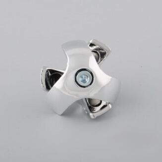 Złączka potrójna do rury chromowanej fi 25 mm chrom - 2