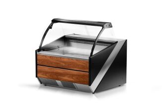 Lada chłodnicza z szybą czołową giętą L-S - 3