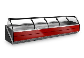 Lada chłodnicza z szybą czołową giętą L-S - 4