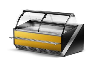 Lada chłodnicza z szybą czołową giętą L-S - 9