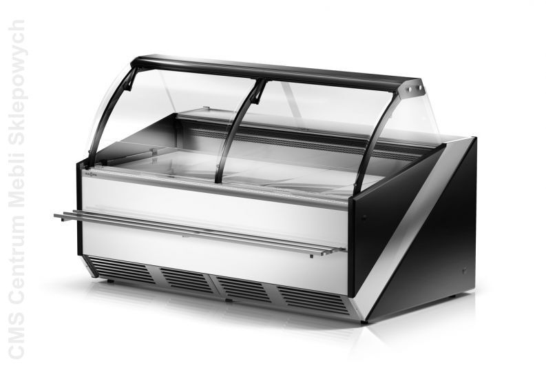 Lada chłodnicza z szybą czołową giętą L-S