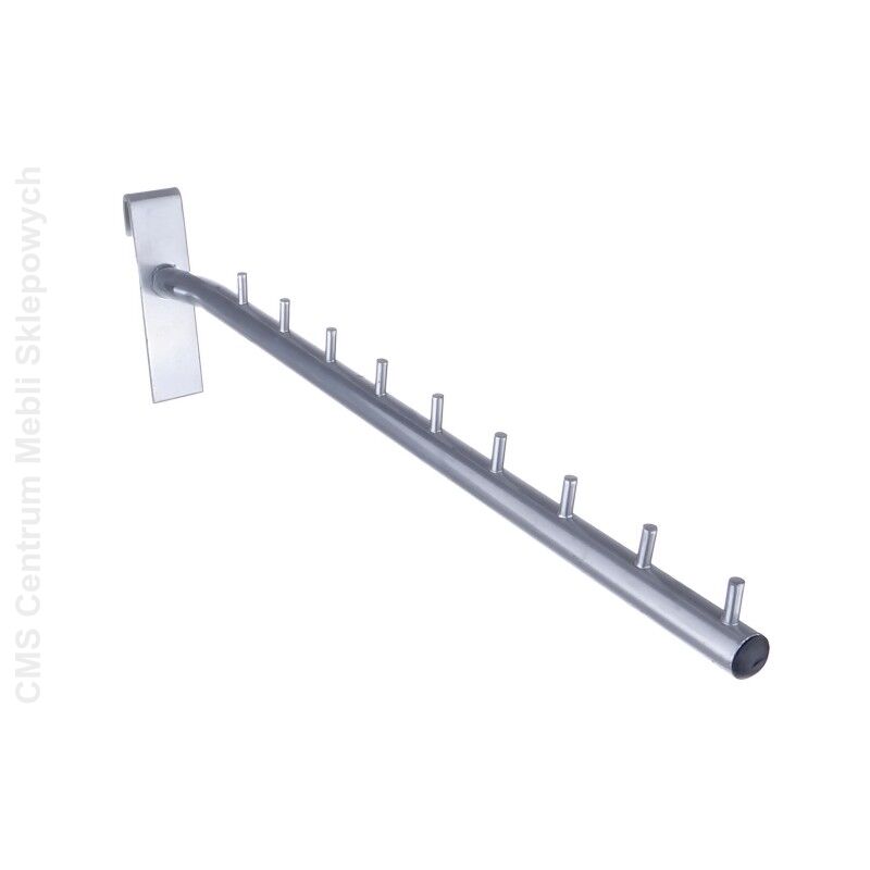 Hak na kratę z bolcami 40 cm srebrny - 2 gatunek