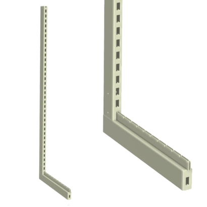 Noga przyścienna regału metalowego