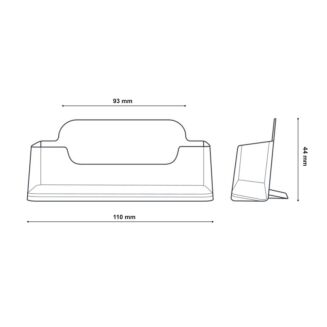 Stojak na wizytówki poziomy ABC7010T - 2