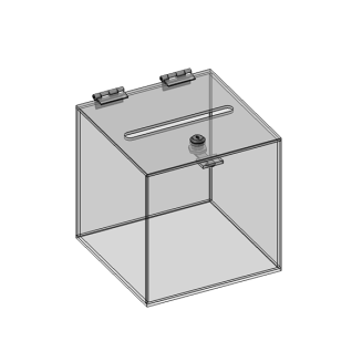 Skarbonka, urna z plexi 15x15x15 cm - 2