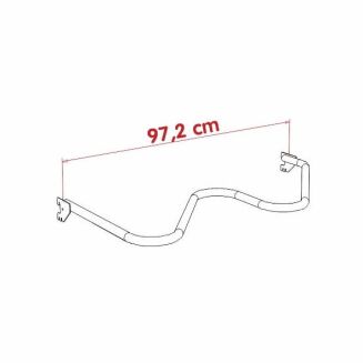 Ramię sklepowe owalne gięte S prawe - 4