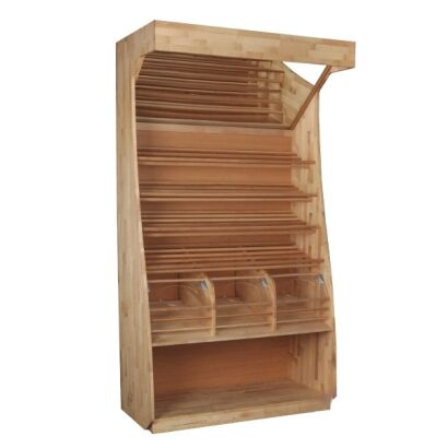 Regał na pieczywo drewniany TYP III, olejowany