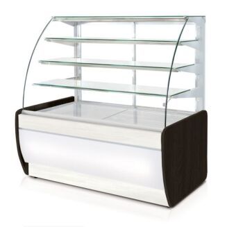 Witryna chłodnicza cukiernicza z szybą giętą uchylną z blokadą - 7