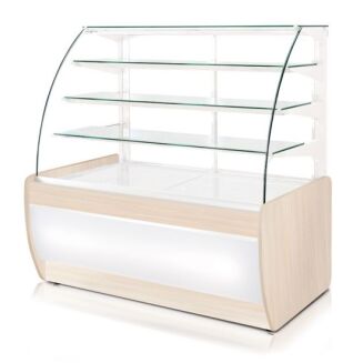 Witryna chłodnicza cukiernicza z szybą giętą uchylną z blokadą - 4