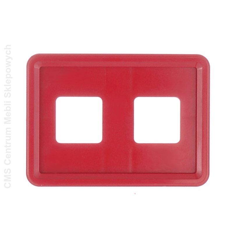 Kasetka cenowa na pojedynczą informację | czerwona