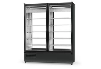 Szafa chłodnicza dwustronnie przeszklona, blokada drzwi od strony klienta - 7