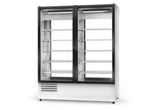 Szafa chłodnicza dwustronnie przeszklona, blokada drzwi od strony klienta - 11