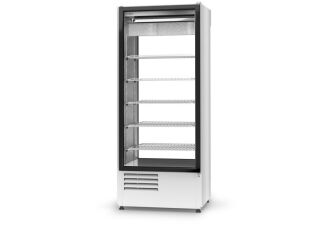 Szafa chłodnicza dwustronnie przeszklona, blokada drzwi od strony klienta - 2