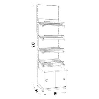 Regał cukierniczy 230 CUK-4 - 4