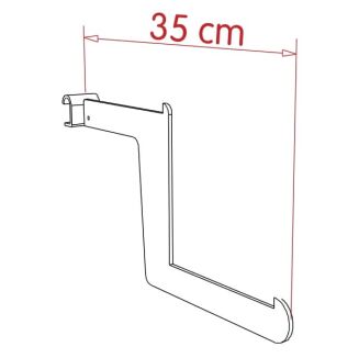 Zawieszka sklepowa na owalny drążek - stopniowa Z-11 - schemat