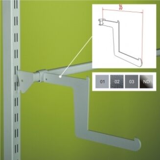 Zawieszka sklepowa na owalnym drążku - stopniowa Z-11