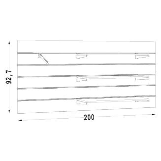 Moduł sklepowy naścienny poziomy NUT-10 - 4