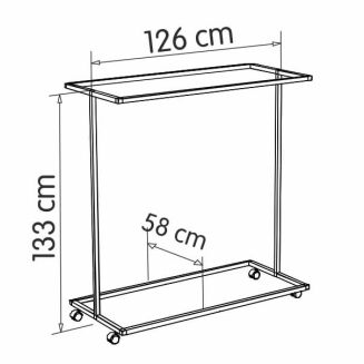 Stojak sklepowy na ubrania TECHNO typ 2 - 2