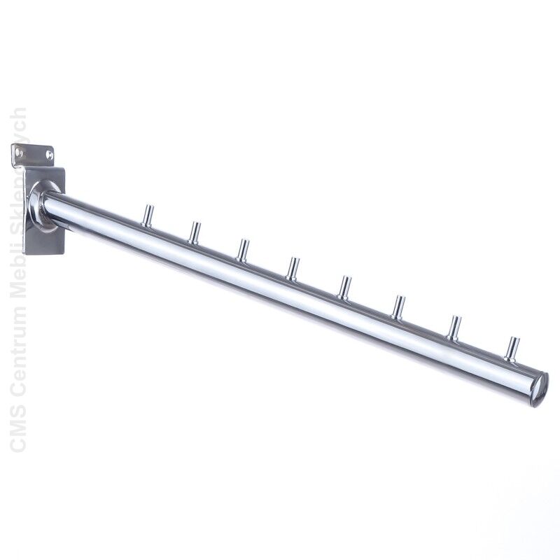 Zawieszka sklepowa z bolcami na panel Spacewall - skośna - 34 cm