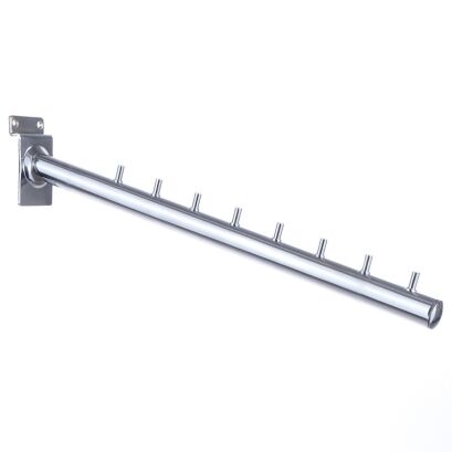 Hak sklepowy skośny na panel Spacewall z bolcami