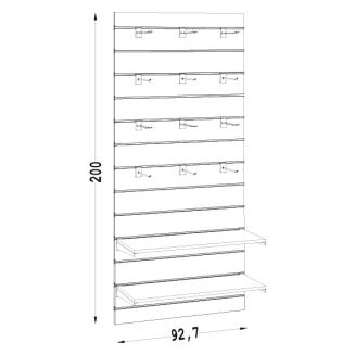 Moduł sklepowy naścienny pionowy NUT-14 - 4