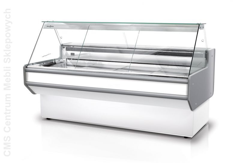 Lada chłodnicza z szybą prostą ukośną L-A