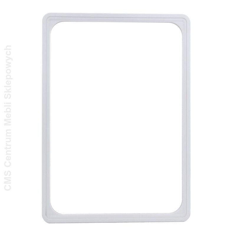Ramka plakatowa A4, biała