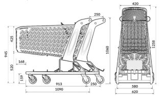 Wózek sklepowy Valzer America - 3