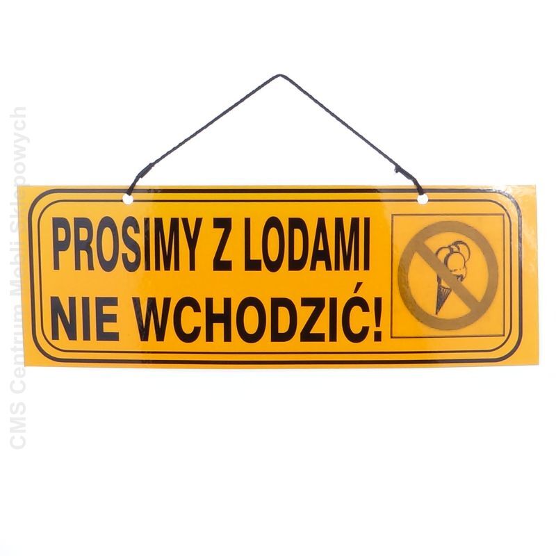 Tablica informacyjna PROSIMY Z LODAMI NIE WCHODZIĆ!
