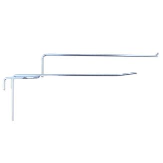 Hak sklepowy pojedynczy na kratę z szyldem zaokrąglony, ocynk - 3