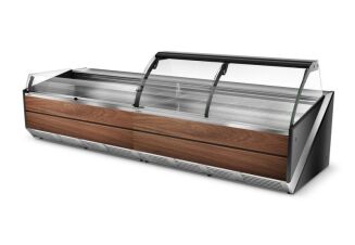 Lada chłodnicza z szybą czołową giętą krótką L-Si - 7