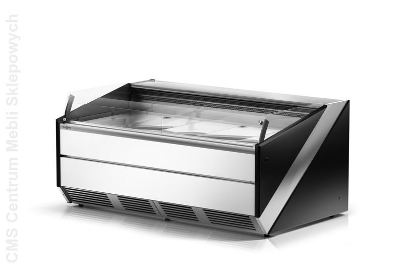 Lada chłodnicza z szybą czołową giętą krótką L-Si