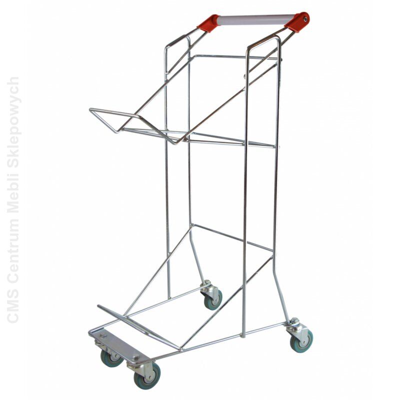 Wózek dwupoziomowy pod koszyki sklepowe 22 litrowe