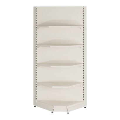 Regał metalowy sklepowy narożny wewnętrzny 90 stopni