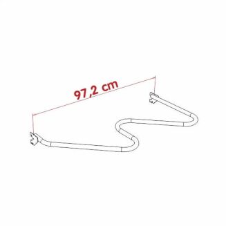 Ramię sklepowe owalne gięte S lewe - 4