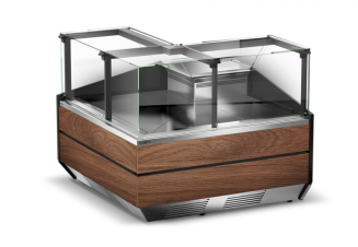 Narożna lada chłodnicza zewnętrzna L-X/NZ - 12