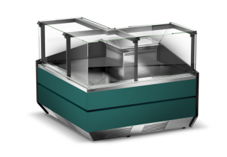 Narożna lada chłodnicza zewnętrzna L-X/NZ - 10