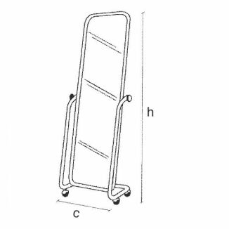 Stojak sklepowy lustro ST-062 - 2