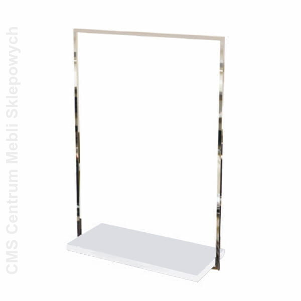 Stojak sklepowy na ubrania CUA 100 z półką dolną