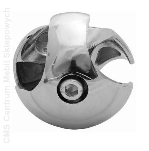 Złącze dwukierunkowe lewe fi 25 mm chrom