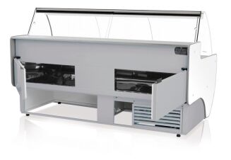 Lada chłodnicza z szybą giętą L-D - 6