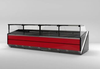 Lada chłodnicza z szybą czołową prostą, pionową L-X - 11