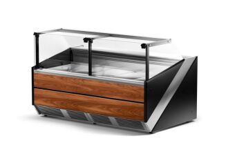 Lada chłodnicza z szybą czołową prostą, pionową L-X - 15