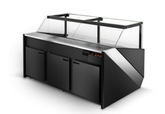 Lada chłodnicza z szybą czołową prostą, pionową L-X - 12