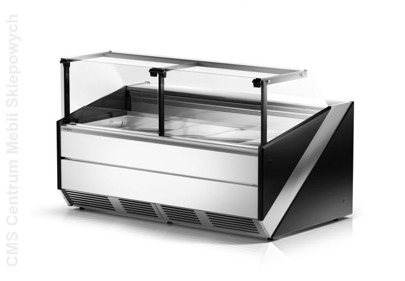 Lada chłodnicza z szybą czołową prostą, pionową L-X