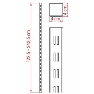 Noga naścienna SQUARE/TRENDY - 3