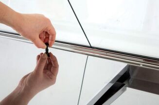 Lada chłodnicza z szybą prostą ukośną L-A2 - 8