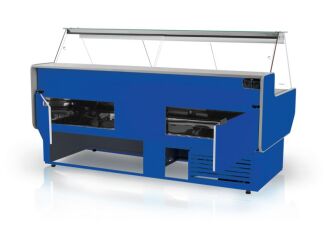 Lada chłodnicza z szybą prostą ukośną L-A2 - 25