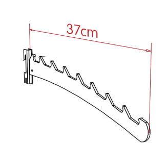 Schemat zawieszki sklepowej łukowej Z-8 na perforację